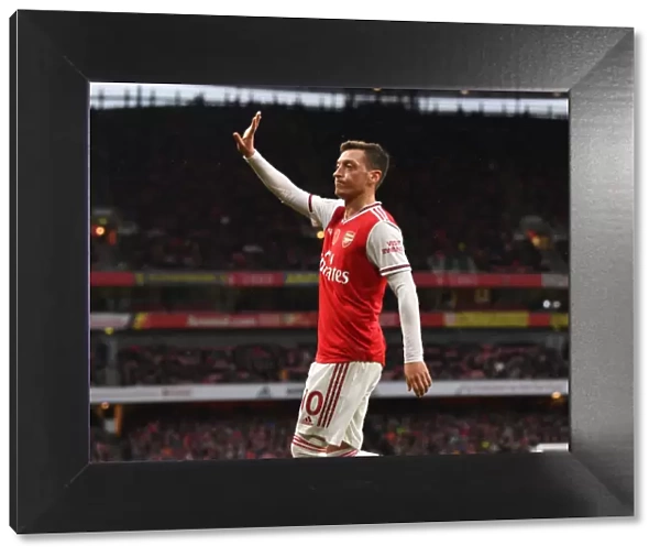 Mesut Ozil in Action: Arsenal vs. Wolverhampton Wanderers, Premier League 2019-20
