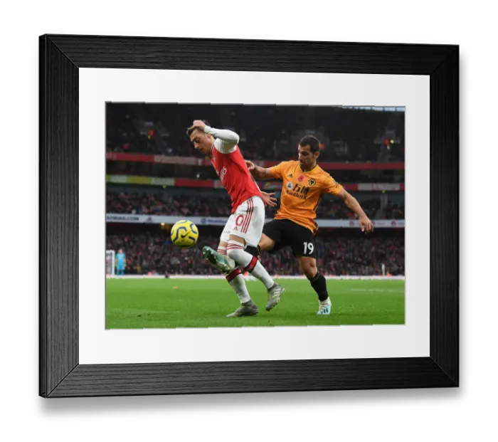 Framed Print : Arsenal vs. Wolverhampton Wanderers: A Star-Studded Clash - Ozil vs. Jonny (Premier League, 2019) Framed Print : Arsenal vs. Wolverhampton Wanderers: A Star-Studded Clash - Ozil vs. Jonny (Premier League, 2019)