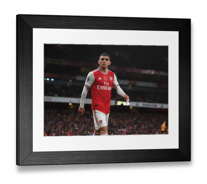 Framed Print : Arsenal's Lucas Torreira in Action Against Wolverhampton Wanderers, Premier League 2019-20 Framed Print : Arsenal's Lucas Torreira in Action Against Wolverhampton Wanderers, Premier League 2019-20