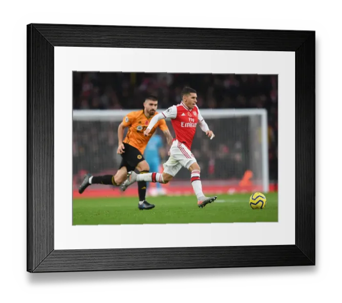 Framed Print : Arsenal's Torreira in Action against Wolverhampton Wanderers, Premier League 2019-20 Framed Print : Arsenal's Torreira in Action against Wolverhampton Wanderers, Premier League 2019-20