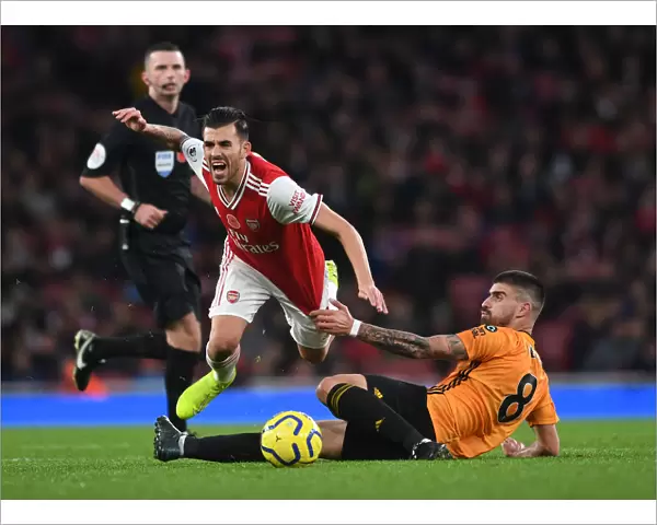 Intense Rivalry: Ceballos vs. Neves Battle in Arsenal vs. Wolverhampton Premier League Clash