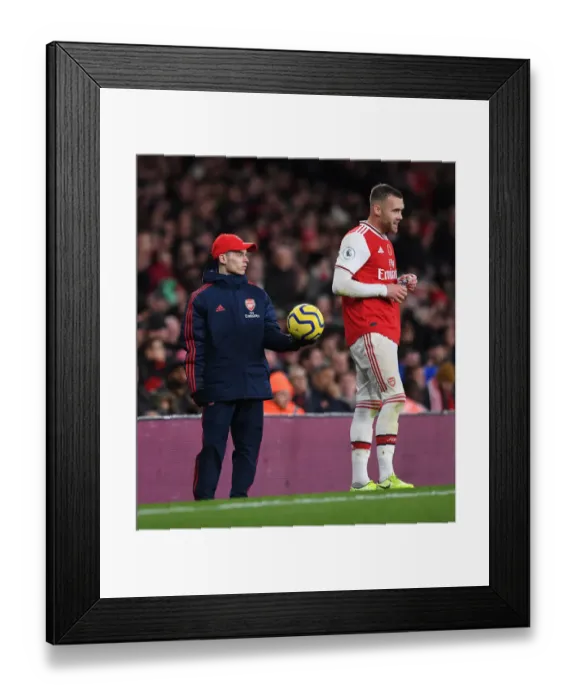 Framed Print : Arsenal Ballboy on Alert: Arsenal vs. Wolverhampton Wanderers, Premier League 2019-20