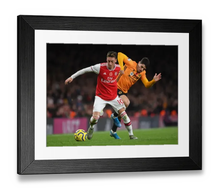 Framed Print : Ozil vs. Neto: Battle of the Playmakers in Arsenal vs. Wolverhampton Wanderers (November 2019) Framed Print : Ozil vs. Neto: Battle of the Playmakers in Arsenal vs. Wolverhampton Wanderers (November 2019)