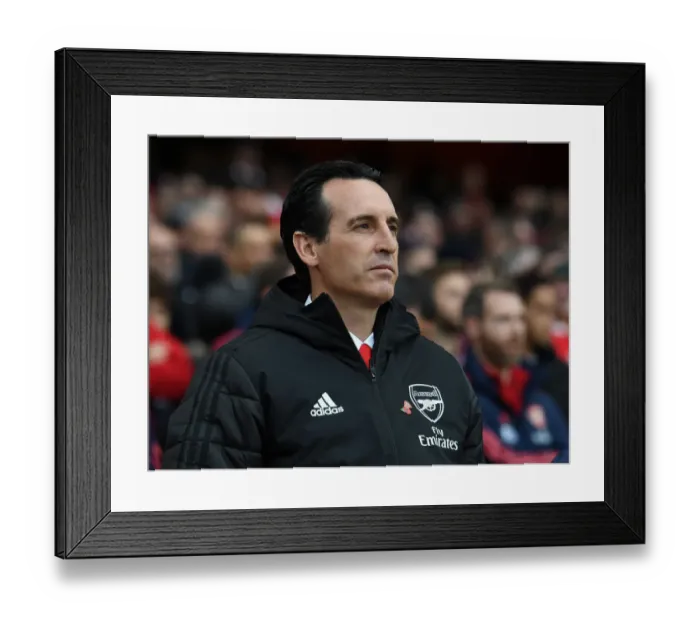 Framed Print : Unai Emery: Arsenal FC vs. Wolverhampton Wanderers, Premier League 2019-20 Framed Print : Unai Emery: Arsenal FC vs. Wolverhampton Wanderers, Premier League 2019-20