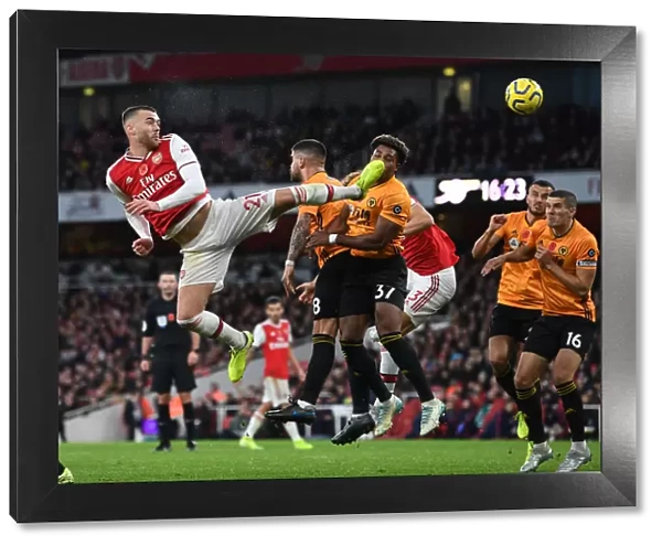Calum Chambers in Action: Arsenal vs. Wolverhampton Wanderers, Premier League 2019-20