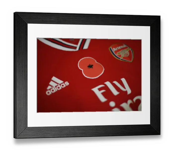 Framed Print : Arsenal vs. Wolverhampton Wanderers: Poppy Tribute Premier League Match, London, 2019 Framed Print : Arsenal vs. Wolverhampton Wanderers: Poppy Tribute Premier League Match, London, 2019