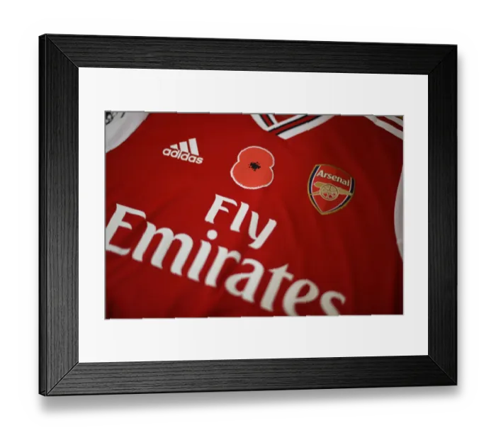 Framed Print : Arsenal vs. Wolverhampton Wanderers: Poppy Tribute Premier League Match at Emirates Stadium, London, 2019 Framed Print : Arsenal vs. Wolverhampton Wanderers: Poppy Tribute Premier League Match at Emirates Stadium, London, 2019