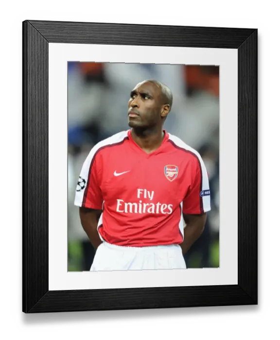 Framed Print : Sol Campbell vs. FC Porto: Arsenal's Champions League Battle, 17 / 2 / 2010