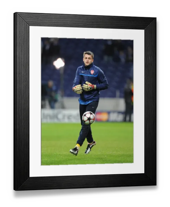 Framed Print : Arsenal's Fabianski Shines in FC Porto's 2-1 UEFA Champions League Victory