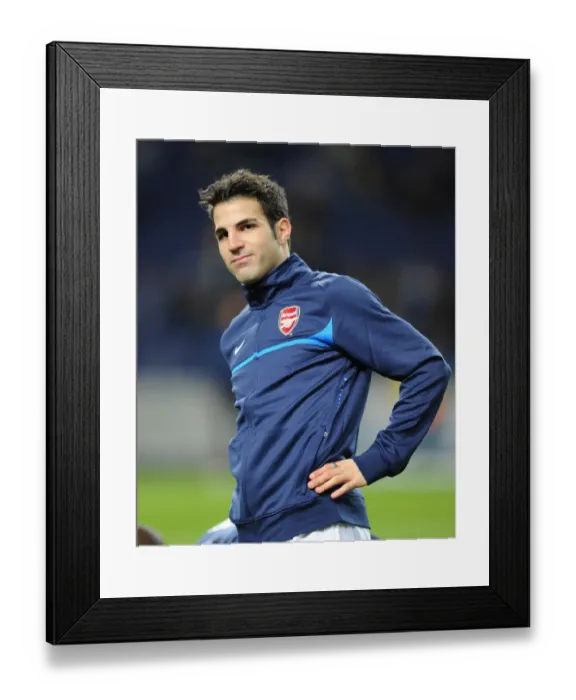 Framed Print : Cesc Fabregas (Arsenal). FC Porto 2: 1 Arsenal, UEFA Champions League, First Knock-out Round