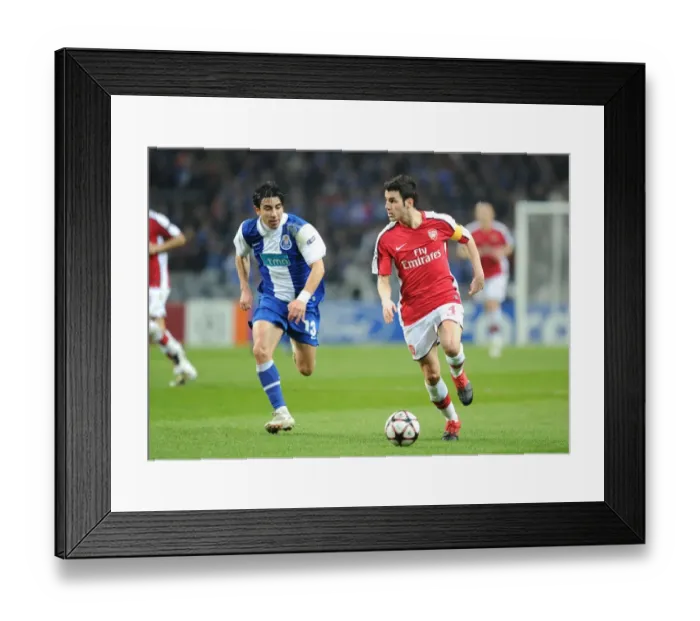 Framed Print : Cesc Fabregas (Arsenal) Fucile (Porto). FC Porto 2: 1 Arsenal, UEFA Champions League Framed Print : Cesc Fabregas (Arsenal) Fucile (Porto). FC Porto 2: 1 Arsenal, UEFA Champions League