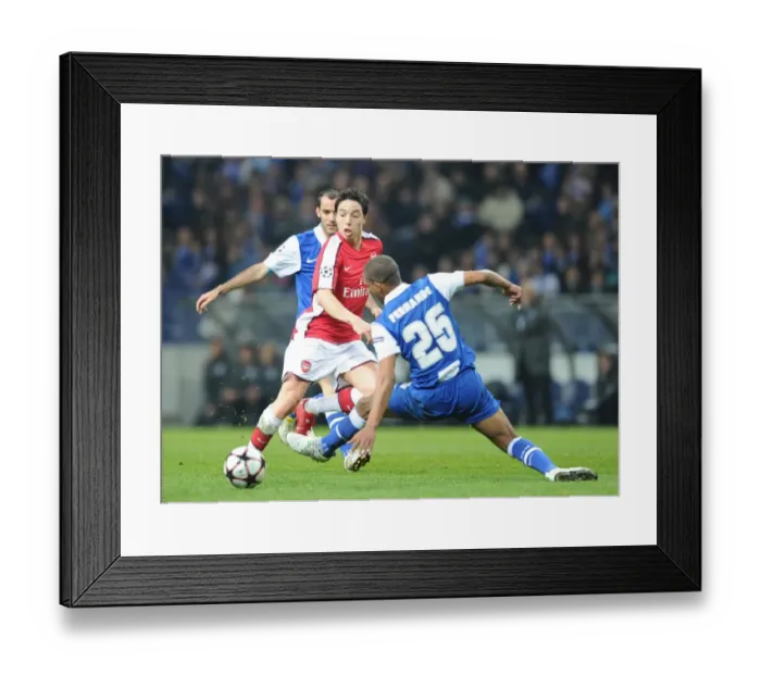 Framed Print : Samir Nasri (Arsenal) Fernando (Porto). FC Porto 2: 1 Arsenal, UEFA Champions League Framed Print : Samir Nasri (Arsenal) Fernando (Porto). FC Porto 2: 1 Arsenal, UEFA Champions League