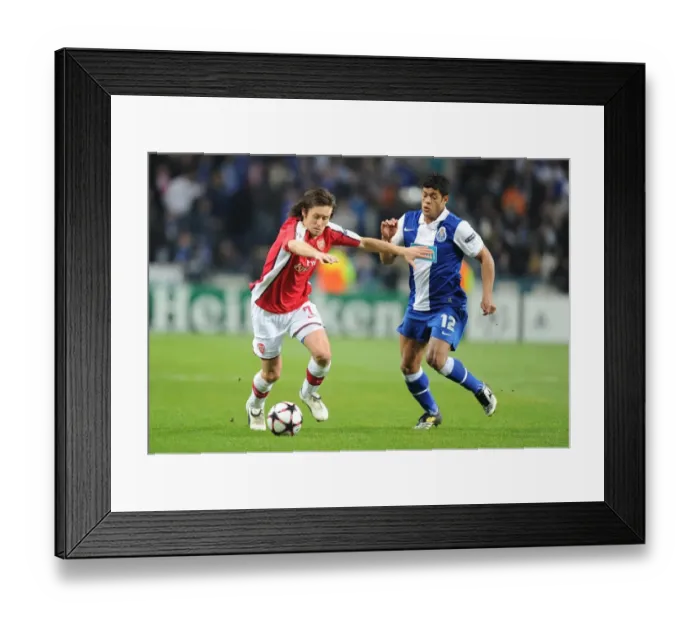 Framed Print : Rosicky vs Hulk: FC Porto Outshines Arsenal in UEFA Champions League Clash