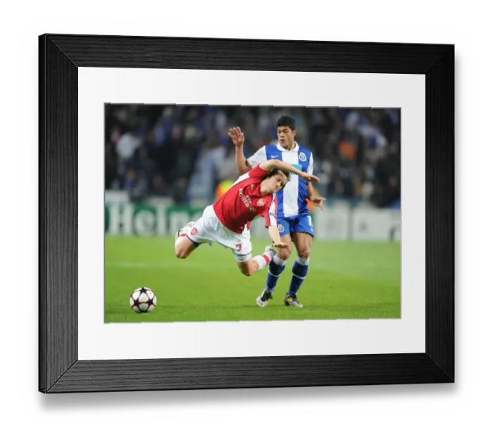 Framed Print : Champions League Showdown: Rosicky vs Hulk - FC Porto vs Arsenal (2010) Framed Print : Champions League Showdown: Rosicky vs Hulk - FC Porto vs Arsenal (2010)