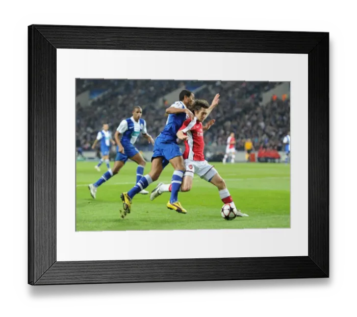 Framed Print : Rosicky vs. Pereira: Arsenal vs. FC Porto in UEFA Champions League First Leg (2-1 in favor of Porto) Framed Print : Rosicky vs. Pereira: Arsenal vs. FC Porto in UEFA Champions League First Leg (2-1 in favor of Porto)