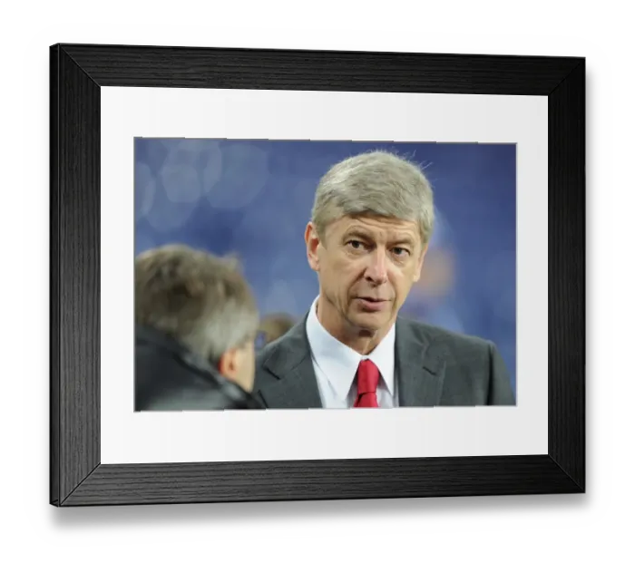 Framed Print : Arsenal manager Arsene Wenger. FC Porto 2: 1 Arsenal, UEFA Champions League Framed Print : Arsenal manager Arsene Wenger. FC Porto 2: 1 Arsenal, UEFA Champions League