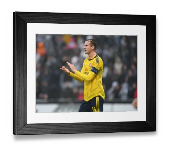 Framed Print : Rob Holding in Action: Arsenal's Europa League Clash vs Vitoria Guimaraes Framed Print : Rob Holding in Action: Arsenal's Europa League Clash vs Vitoria Guimaraes