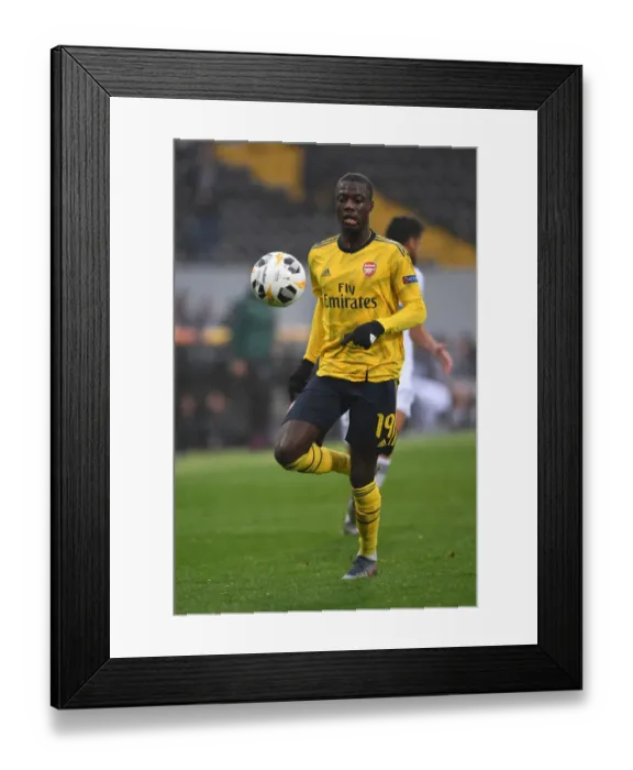 Framed Print : Pepe in Action: Arsenal vs. Vitoria Guimaraes, UEFA Europa League (November 2019)