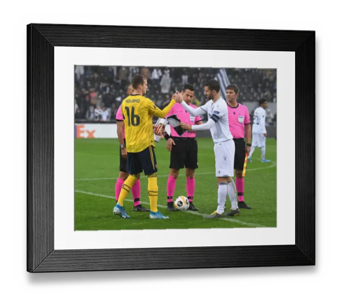 Framed Print : Arsenal vs. Vitoria Guimaraes: Europa League Battle in Portugal Framed Print : Arsenal vs. Vitoria Guimaraes: Europa League Battle in Portugal