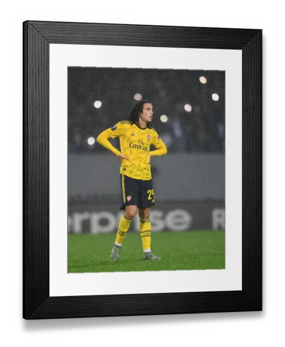 Framed Print : Guendouzi in Action: Arsenal vs. Vitoria Guimaraes, UEFA Europa League (2019)