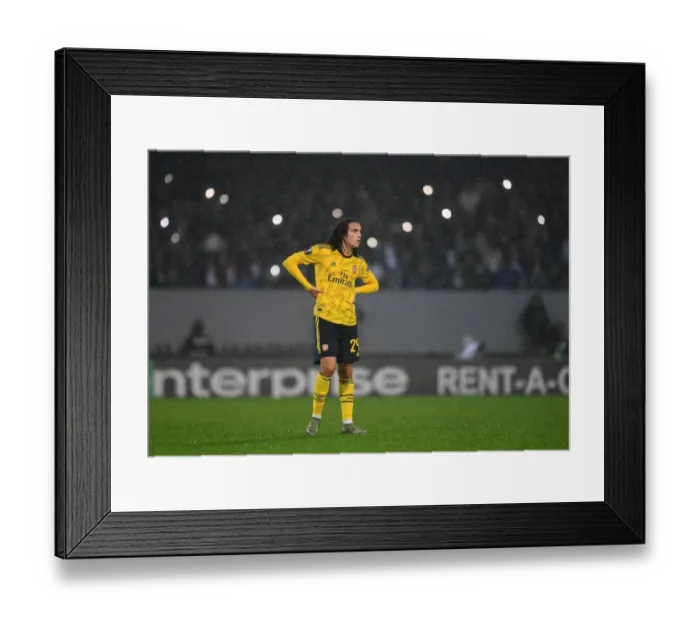 Framed Print : Arsenal's Guendouzi Stars: Europa League Victory over Vitoria Guimaraes (2019)