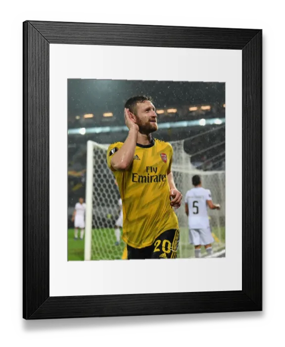 Framed Print : Mustafi's Game-Winning Goal: Arsenal Triumphs in Europa League Clash vs. Vitoria Guimaraes Framed Print : Mustafi's Game-Winning Goal: Arsenal Triumphs in Europa League Clash vs. Vitoria Guimaraes