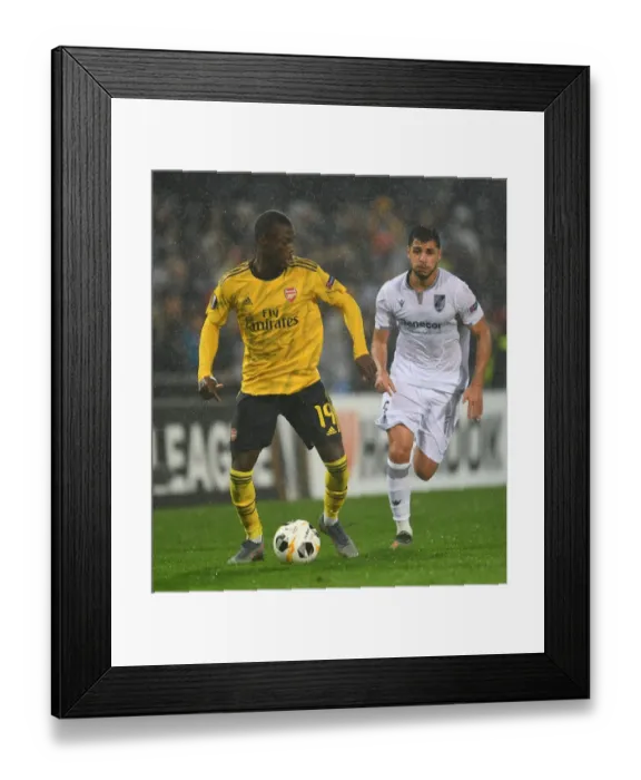 Framed Print : Pepe's Stellar Show: Arsenal's Europa League Victory over Vitoria Guimaraes