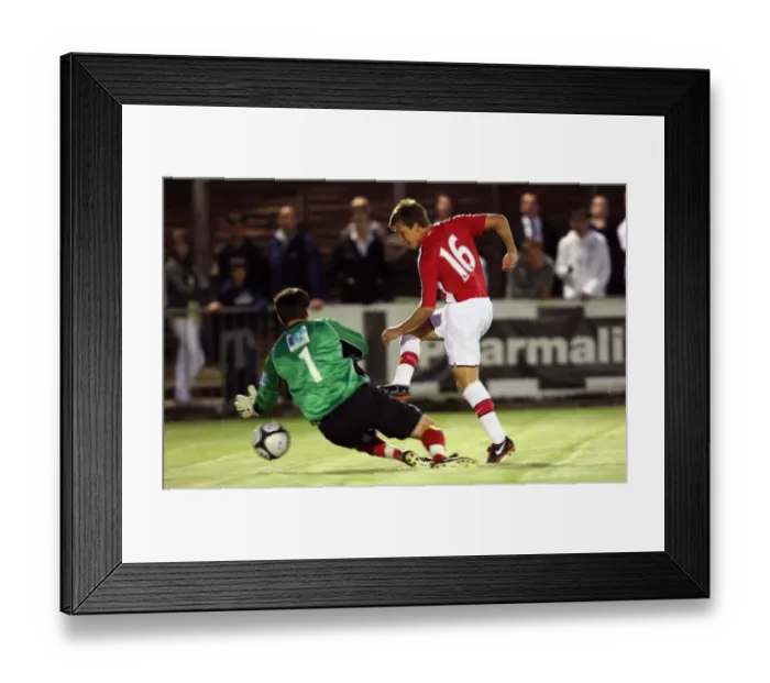 Framed Print : Luke Freeman Scores Arsenal's Sixth Goal: Maidenhead 1-7 Arsenal (Pre-Season Friendly, 2009)