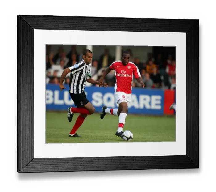 Framed Print : Gilles Sunu (Arsenal) Bobby Behzadi (Maidenhead). Maidenhead 1: 7 Arsenal