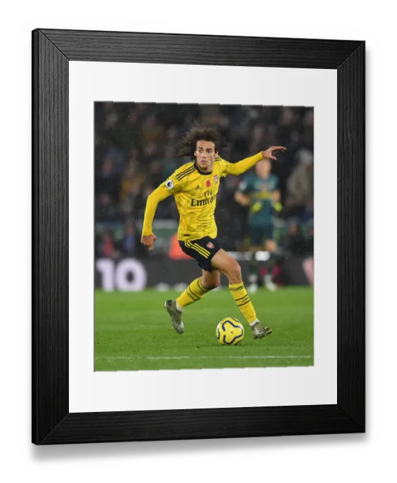 Framed Print : Matteo Guendouzi in Action: Arsenal vs Leicester City, Premier League 2019-20