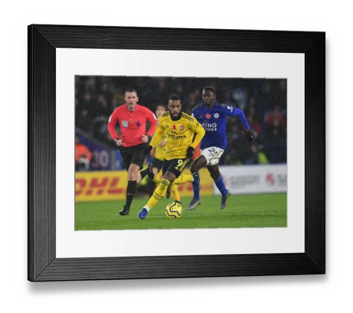 Framed Print : Leicester City vs. Arsenal: Lacazette vs. Ndidi Battle in Premier League Clash Framed Print : Leicester City vs. Arsenal: Lacazette vs. Ndidi Battle in Premier League Clash