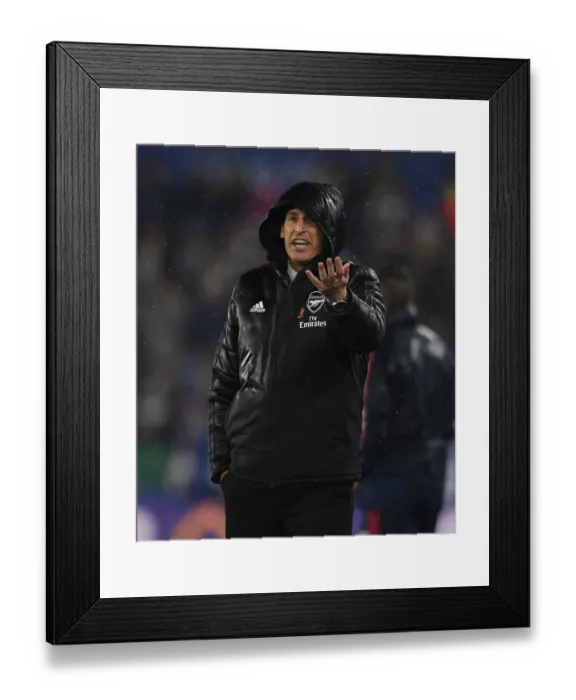Framed Print : Unai Emery Leads Arsenal Against Leicester City in Premier League Showdown Framed Print : Unai Emery Leads Arsenal Against Leicester City in Premier League Showdown