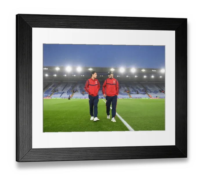 Framed Print : Arsenal Players Hector Bellerin and Sead Kolasinac Before Leicester City Clash (Premier League 2019-20) Framed Print : Arsenal Players Hector Bellerin and Sead Kolasinac Before Leicester City Clash (Premier League 2019-20)
