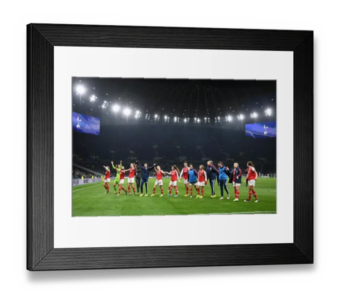 Framed Print : Arsenal Celebrate Win Against Tottenham Hotspur in FA Womens Super League Framed Print : Arsenal Celebrate Win Against Tottenham Hotspur in FA Womens Super League