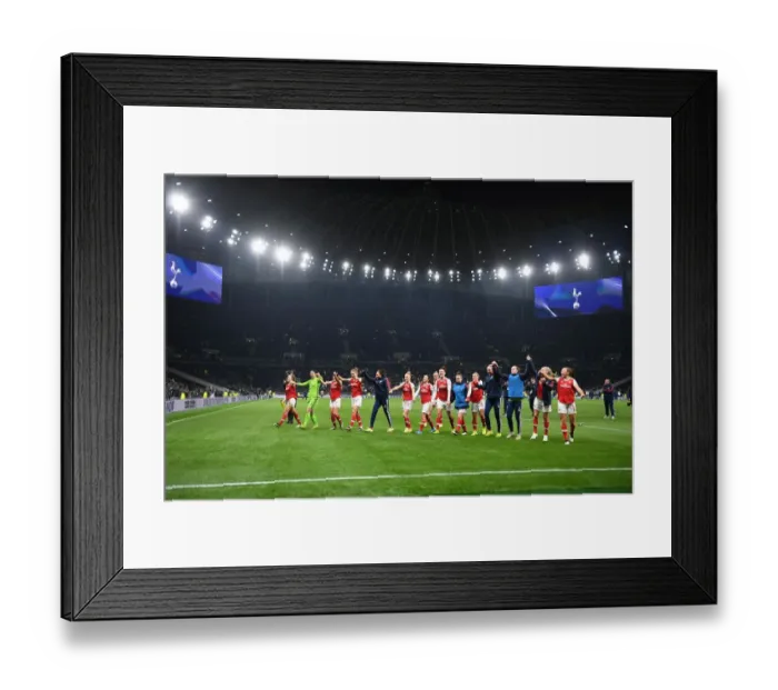 Framed Print : Arsenal Celebrate Victory Over Tottenham Hotspur in FA Womens Super League Framed Print : Arsenal Celebrate Victory Over Tottenham Hotspur in FA Womens Super League