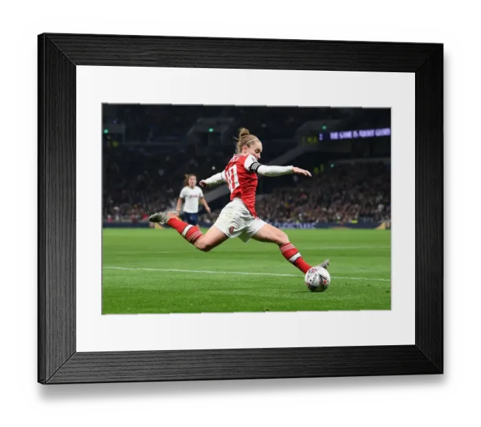 Framed Print : Arsenal vs. Tottenham Hotspur: FA Womens Super League Clash at Tottenham Stadium