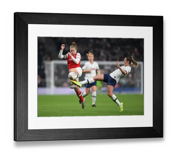 Framed Print : Battle of the Capital: Tottenham Hotspur vs. Arsenal - FA Women's Super League Rivalry