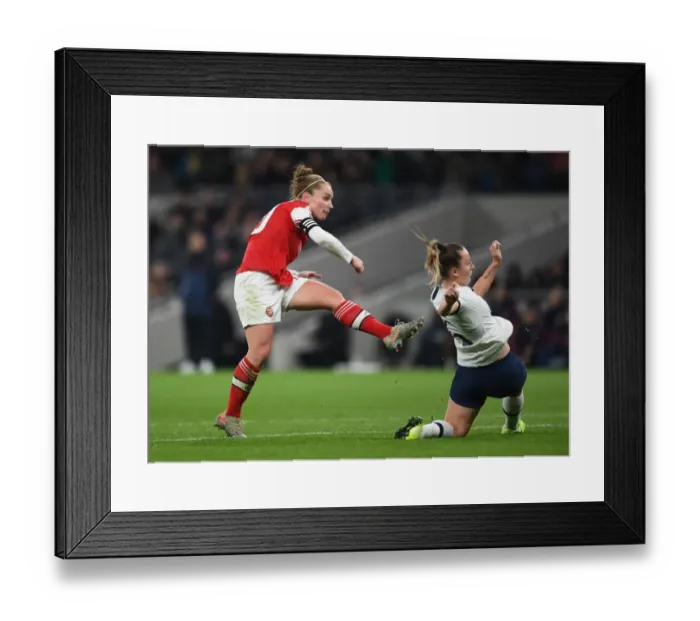 Framed Print : Kim Little Scores First Goal: Tottenham Hotspur vs. Arsenal, FA Womens Super League 2019-20