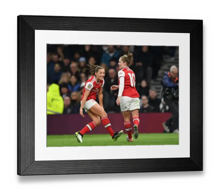 Framed Print : Kim Little Scores First Goal: Arsenal Women Triumph Over Tottenham Hotspur in FA Womens Super League