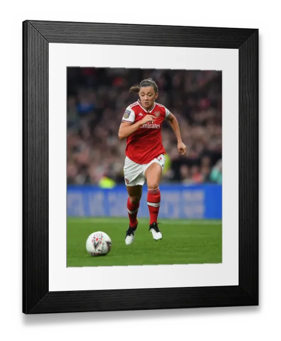 Framed Print : Arsenal's Katie McCabe in Action: Arsenal vs. Tottenham FA Womens Super League Clash