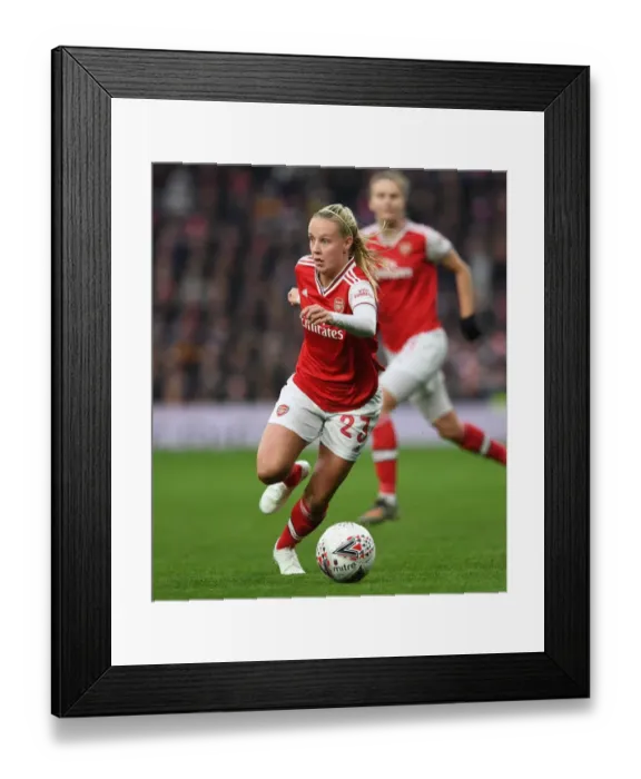 Framed Print : Arsenal's Beth Mead in Action: Tottenham Hotspur vs. Arsenal (FA WSL)