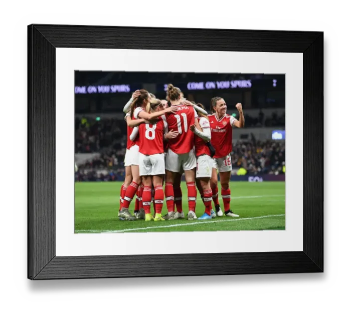 Framed Print : Arsenal's Vivianne Miedema Scores Brace: Arsenal Women Triumph Over Tottenham Hotspur in FA WSL Clash