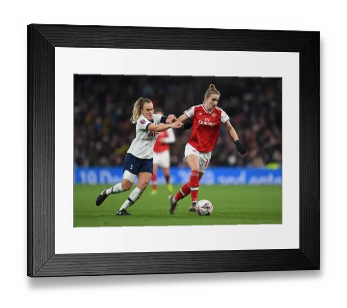 Framed Print : Showdown: Miedema vs. Green - Arsenal vs. Tottenham FA Womens Super League Framed Print : Showdown: Miedema vs. Green - Arsenal vs. Tottenham FA Womens Super League