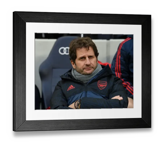 Framed Print : Arsenal Manager Joe Montemurro Prepares for Tottenham vs Arsenal FA WSL Showdown
