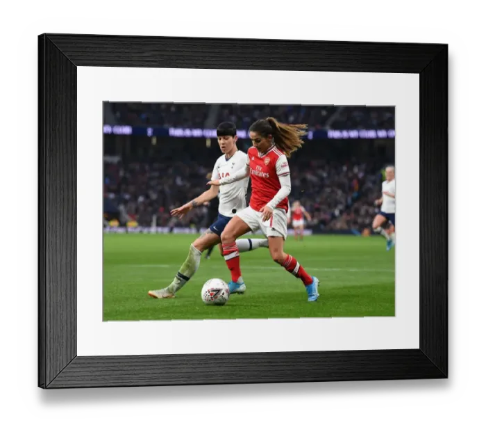Framed Print : Battle of the London Rivals: Tottenham vs Arsenal - FA Womens Super League Clash Framed Print : Battle of the London Rivals: Tottenham vs Arsenal - FA Womens Super League Clash