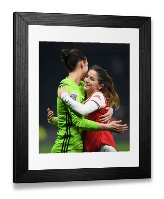 Framed Print : Arsenal Women Triumph Over Tottenham Hotspur in FA Womens Super League Clash