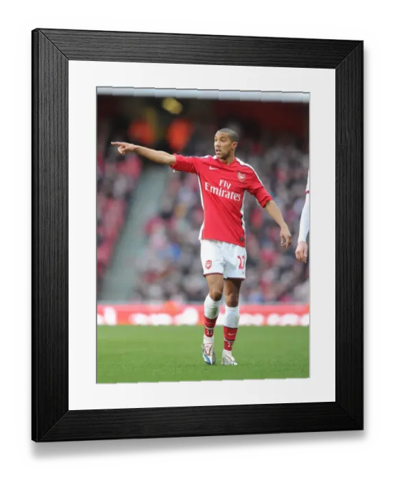 Framed Print : Arsenal's Gael Clichy Celebrates Win Against Burnley in Premier League Match at Emirates Stadium Framed Print : Arsenal's Gael Clichy Celebrates Win Against Burnley in Premier League Match at Emirates Stadium