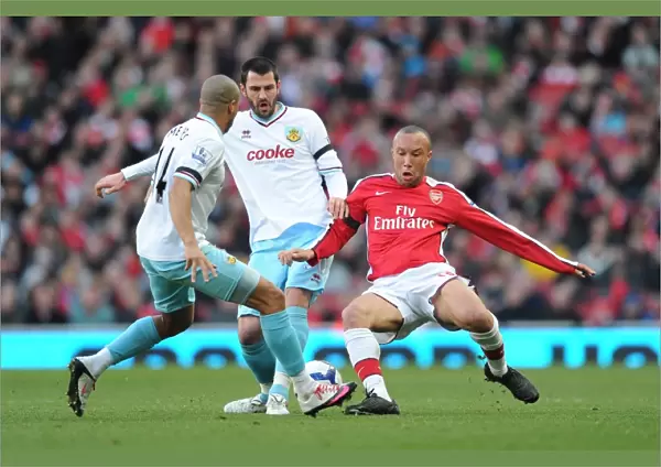 Mikael Silvestre (Arsenal) Steven Thompson and Tyrone Mears (Burnley). Arsenal 3