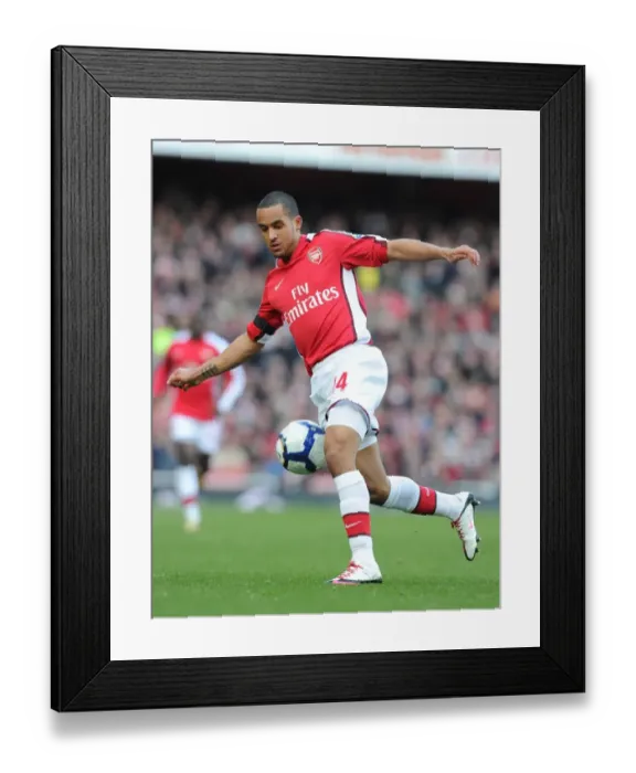Framed Print : Theo Walcott's Brilliant Performance: Arsenal's Triumph Over Burnley (2010) - Arsenal 3-1
