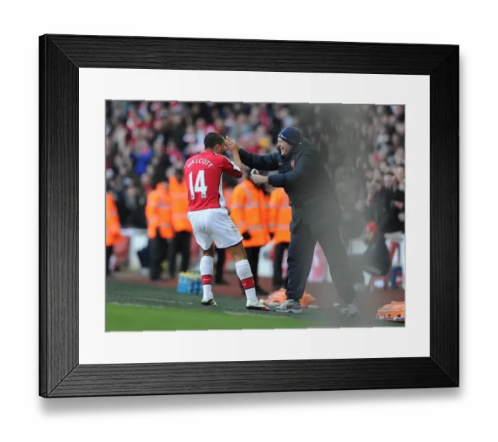 Framed Print : Theo Walcott's Double: Arsenal's 3-1 Victory Over Burnley
